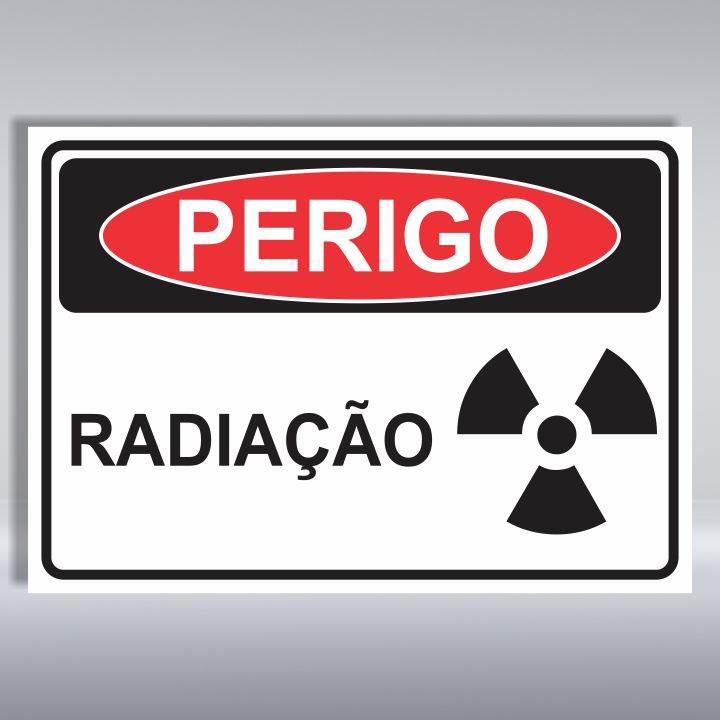 PLACA DE PERIGO | RADIAÇÃO